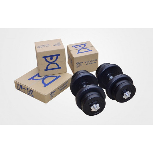 Гантель  RN-Sport 2x11 кг c ABS покрытием - фото №3